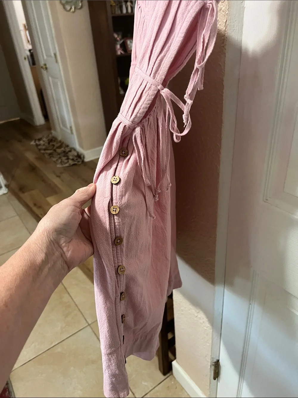 NWOT Free People Blush Pink  Midi dress - Picture 4 of 6